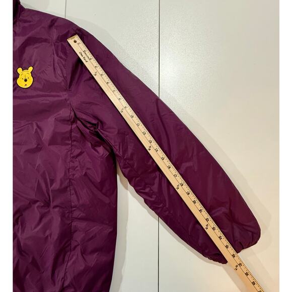Disney Womens XL Winnie the Pooh Puffer Jacket Reversible Purple Pink  (113) - Picture 13 of 13